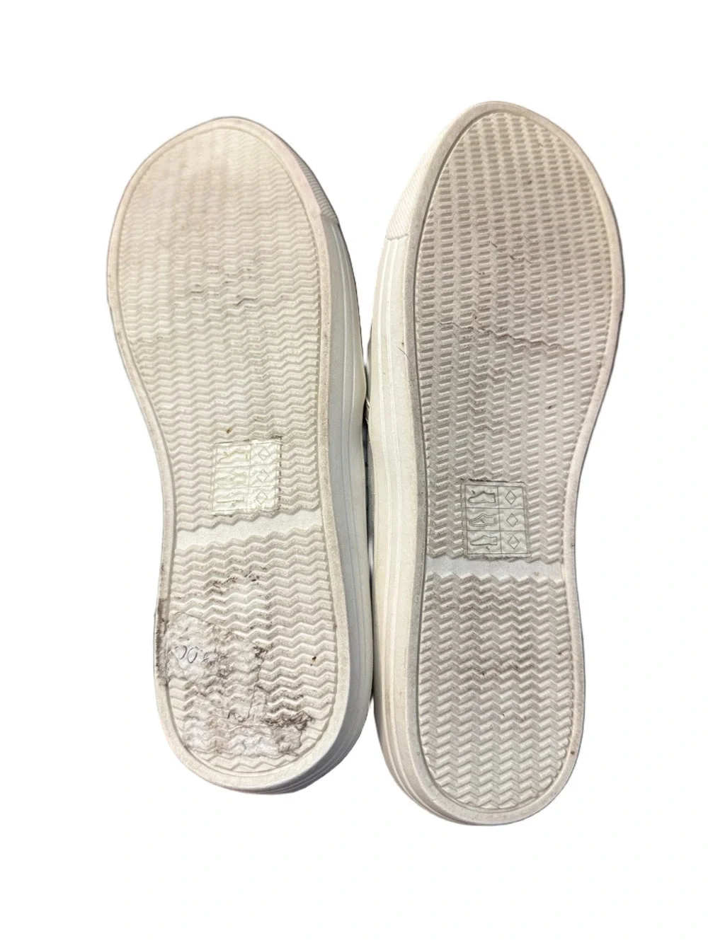 J. Crew Metallic Silver Perforated Slip-On Sneakers Size 8